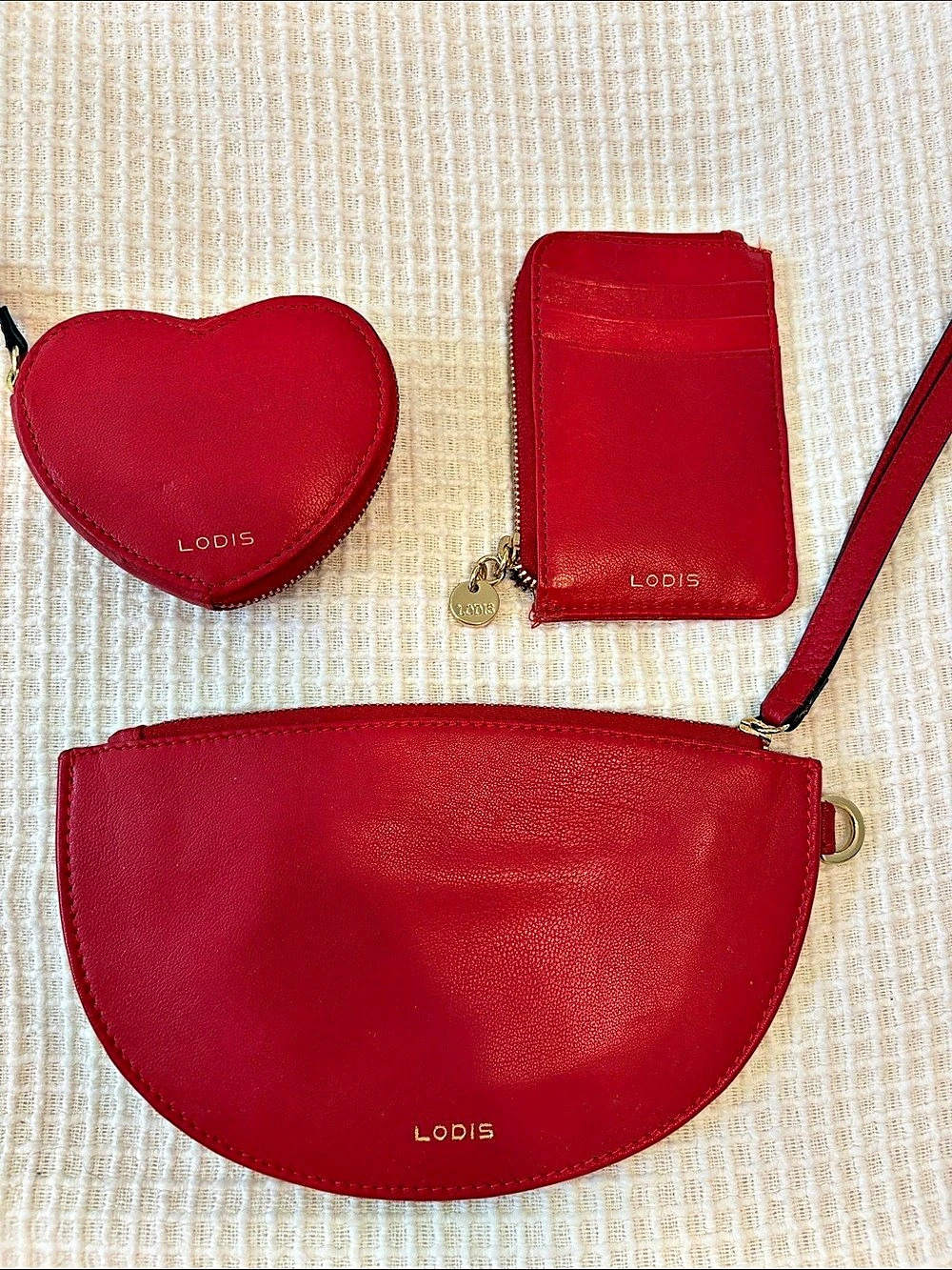 Lodis Red Leather Set